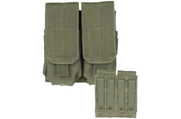 Image of MIL-TEC M4/M16 Double Magazine Pouch, OD Green, 6.3 x 2 x 6.7, 13496601