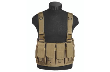 Image of MIL-TEC Mag Carrier Chest Rig, Coyote, Adjustable, 13532005