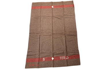 Image of MIL-TEC Swiss Old Style Wool Blanket, Brown, 14428509