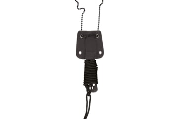 Image of MIL-TEC Paracord Neck Knife W/Chain, 3.5in, Black, 15398300
