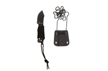 Image of MIL-TEC Paracord Neck Knife W/Chain, 3.5in, Black, 15398300