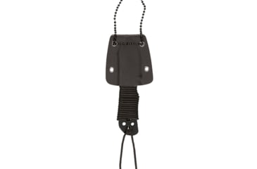 Image of MIL-TEC Paracord Neck Fixed Blade Knife w/Chain, 1.6 in, 3Cr13 Stainless Steel, Black, 15398400