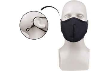Image of MIL-TEC Poly/Cotton Face Mask, Black, Adjustable, 12670002