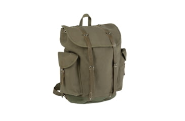 Image of MIL-TEC Small Mountain Rucksack W/ Leather Straps, OD Green, 30L, 14016101