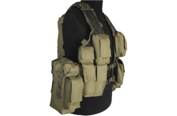 Image of MIL-TEC Tactical Vest , 12 Pockets, Olive Drab, Adjustable, 10711001