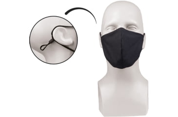 Image of MIL-TEC V-Shape Facemask, Black, Adjustable, 12670402