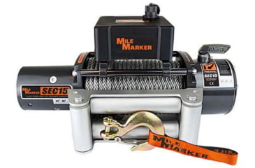 Image of Mile Marker SEC15 Truck/SUV Winch with Strap, 15.000 lb Capacity, 76-50260W