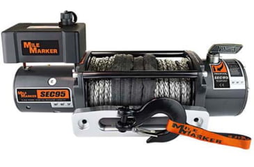Image of Mile Marker SEC9.5 Truck/SUV/Jeep Winch with Synthetic Rope, 9.500 lb Capacity, 76-53246BW