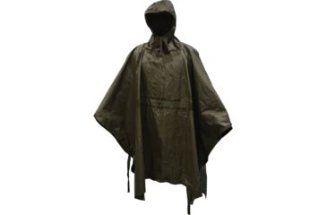 Image of USED Military Surplus German Wet Weather Poncho Used, Olive Drab, One Size, 91063000, EDEMO1