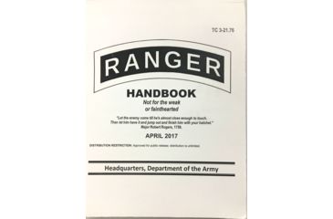 Image of Army Navy Sales Gi Army Ranger Handbook 2017, White, 9 X 6, BK175
