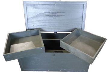 Image of Military Surplus GI Footlocker, OD Green, NSN 8460-00-243-3234, GITRUNK