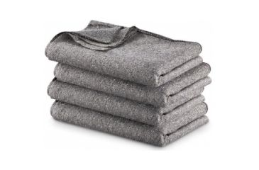 Image of Army Navy Sales GRAY WOOL BLEND BLANKET 4 PACK, Gray, 4PKB