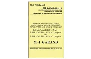 Image of Army Navy Sales M1 Garand Manual TM 9-1005-222-12, Brown, 5.5 X 8.5, BK068
