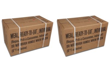Image of Military Surplus Meals Ready To Eat Case Combo Menu A and B, Inspection 2019