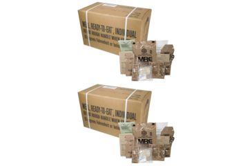 Image of Military Surplus Meals Ready To Eat Case Combo, Menu A and B, Inspection 2021
