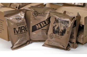 Image of Military Surplus Meals Ready To Eat Case, Inspection 2020, Menu A, Brown, 16x9x11in, NSN 8970-00-149-1094, MRE2020 (A)