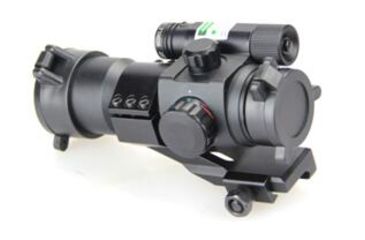 Image of Cactus Jack Red Dot Sight w/Green Laser, 1x, 30mm, 1/4 MOA, Black, ST06