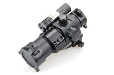 Image of Cactus Jack Red Dot Sight w/Green Laser, 1x, 30mm, 1/4 MOA, Black, ST06