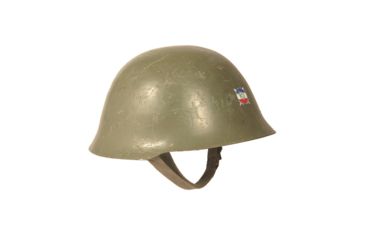 Image of Military Surplus Serbian Steel Helmet Used, Olive Drab, One Size 91667600