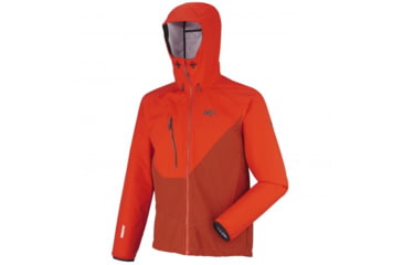 Image of Millet Elevation WDS Light Hoodie - Men's-Bright Orange/ Rust-Small