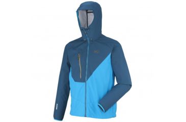 Image of Millet Elevation WDS Light Hoodie - Men's-Majolica Blue/ Electric Blue-Medium