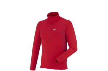 Image of Tech Stretch Light Pullover - Mens-Rouge/Deep Red-Medium
