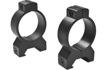 Image of Millett Angle-Loc Detachable Rings, 30mm Medium, Matte Aluminum, Vertical Split, Clam