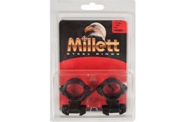 Image of Millett Angle-Loc Weaver Style Rifle Scope Rings, 1in, Medium, Matte, Tikka TK00002