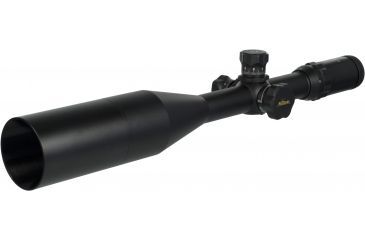 Image of Millett Buck Gold Series 4-16x56 30 mm Rifle Scope Side Focus BK30735 - MIL DOT, Multi Coat - with metal screw-on sun shade attached
