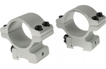 Image of Millett Angle-Loc Detachable Rings, 1in Medium, Silver Aluminum, Vertical Split, Clam