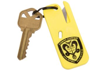 Image of Milspec Plastics Cobra Safety Cutter Keychain, Yellow, Pack of 5 pcs, CRC-Y-5