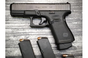 Image of MILSPIN Beef Jones Weighted Magazine Base Plate For Glock 17/17L/18/19/19X/22/23/24/26/27/31/34/35, Blacked Out Cerakote on Stainless Steel, 1141118000