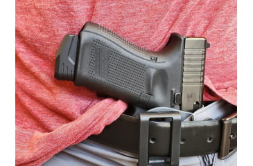 Image of MILSPIN Beef Jones Weighted Magazine Base Plate For Glock 17/17L/18/19/19X/22/23/24/26/27/31/34/35, Blacked Out Cerakote on Stainless Steel, 1141118000