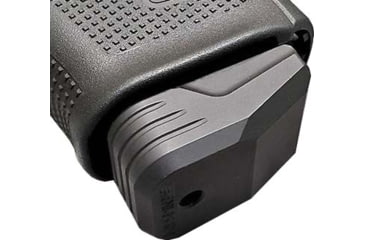Image of MILSPIN Beef Jones Weighted Magazine Base Plate, Glock 17/17L/18/19/19X/22/23/24/26/27/31/34/35, &quot;Blacked Out&quot; Cerakote on Stainless Steel, 1141118000