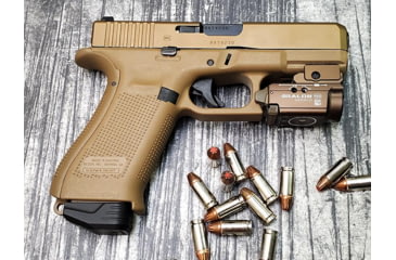 Image of MILSPIN Beef Jones Weighted Magazine Base Plate For Glock 43x/48, Blacked Out Cerakote on Stainless Steel, 1143118000