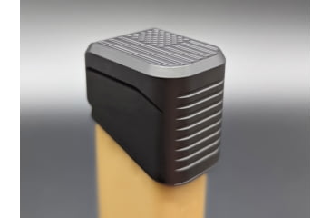Image of MILSPIN Blacked Out US Flag Magazine Extension For Glock 22/35, 5 Round, Blacked Out Cerakote, 1152118101-5RD