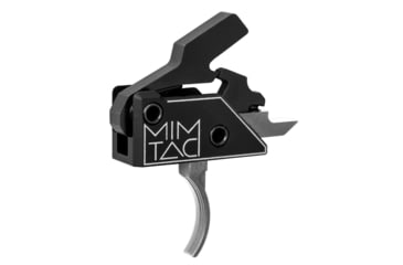Image of Mimtac Drastic AR-15 Drop-in Trigger, Curved, Silver/Black, DRCR-556-SVR1