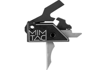 Image of Mimtac Drastic AR-9 9mm PCC Drop-in Touch Trigger, Silver/Black, Small, DR9-SVR-01