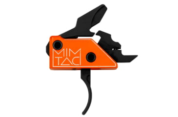 Image of Mimtac Drastic AR-9 Drop-in Trigger, Curved, Orange/Black, DRCR9-ORG-01