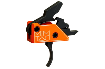 Image of Mimtac Drastic CR 9 AR-9 Drop-In Trigger, Curved, Orange/Black, DRCR9-ORG-01