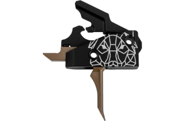 Image of Mimtac Drastic Gen 2 AR-15 Drop-in Trigger, FDE/Black, DR-GEN2-FDE