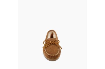 Image of Minnetonka Sheepskin Hardsole Moc Slippers - Womens, Tan, 7 W, 3341W-255-7