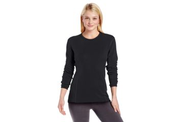 Image of Minus 33 Ossipee Mid-Weight Crew - Womens-Black-Small