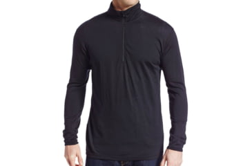 Image of Minus33 Allagash 1/4 Zip - Men's-Black-Small