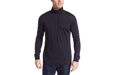 Image of Minus33 Allagash Lightweight Wool 1/4 Zip, Black, X-Small, 744XS