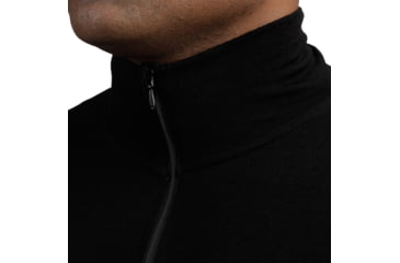 Image of Minus33 Allagash Lightweight Wool 1/4 Zip, Black, X-Small, 744XS