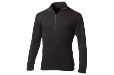 Image of Minus33 Allagash Lightweight Wool 1/4 Zip, Black, X-Small, 744XS