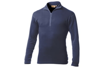 Image of Minus33 Isolation Mid-Weight 1/4 Zip - Men's-Denim Heather-Small