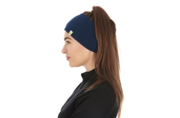 Image of Minus33 Midweight Wool Reversible Headband, Navy, One Size, 3594NVTR