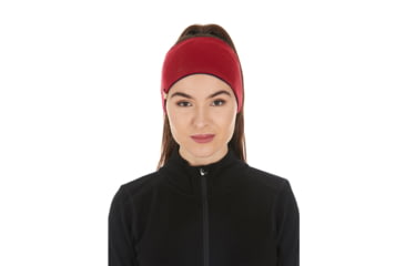 Image of Minus33 Midweight Wool Reversible Headband, True Red, One Size, 3594TRBLK